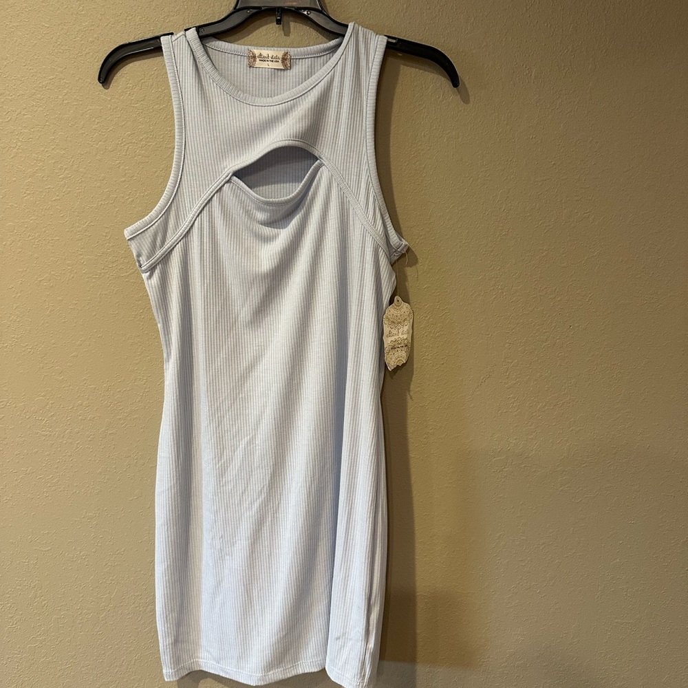 Altar'd State Light Blue Mini Dress